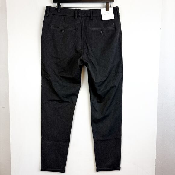 NWT Les Deux Como Suit Pants Slim Fit in Anthrazit Black - 32x30 32/30 - Picture 5 of 9